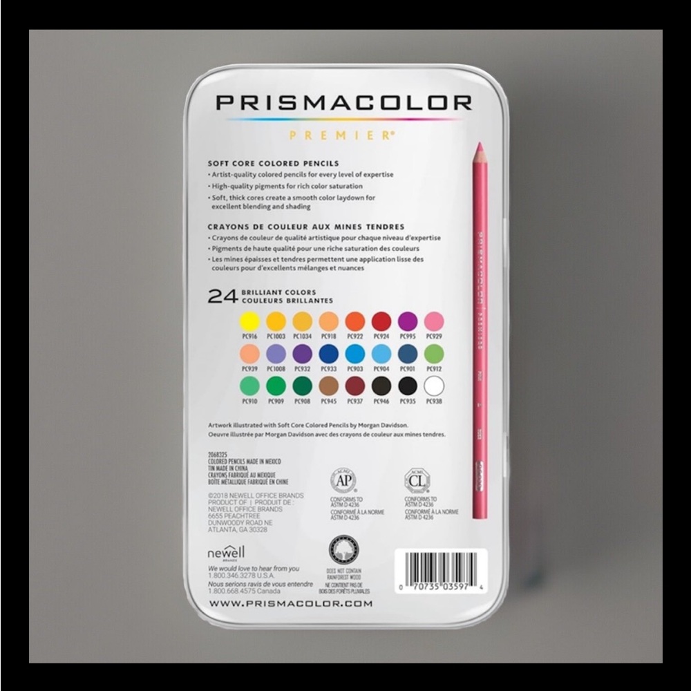 Prismacolor Premier Colored Pencils Soft Core 24 Pack - Picture 3 of 3